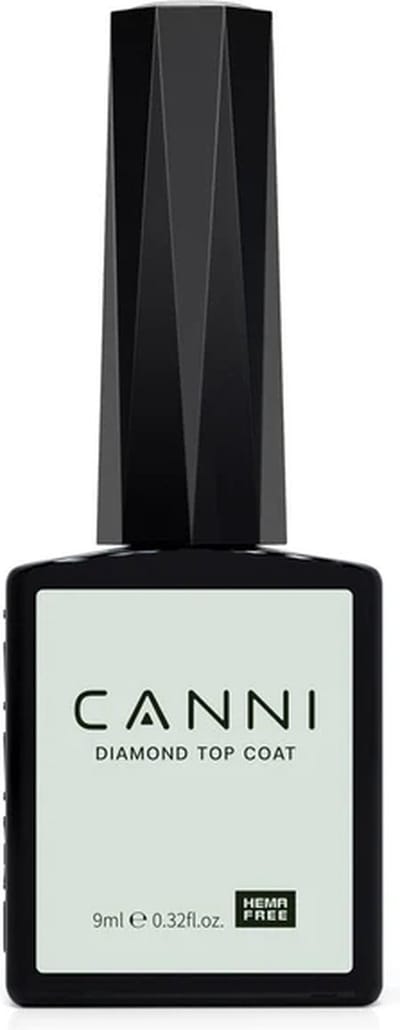 Canni UV Gellak Top Coat - 9 ml - Top Coat Gel - Top Coat Nagellak - Top Coat No Wipe - Canni Gellak - Gellak Nagellak
