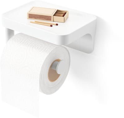 Umbra Flex zelfklevende toiletrolhouder en legplank