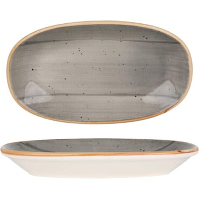 Bonna Serveerschaal - Aura Space - Porselein - 19x11 cm - set van 2