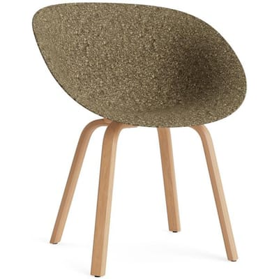 Normann Copenhagen Matte fauteuil Hout - Zeewier
