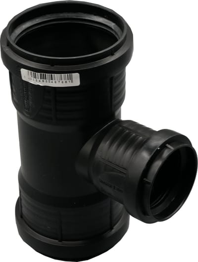 Pipelife Master3+ geluidsarm t-stuk 75x50 mm 87,5gr - 3496102655