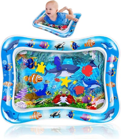 Core® Waterspeelmat baby - Waterspeelgoed baby - Water speelmat baby - Blauw - 15cm x 15cm x 4cm
