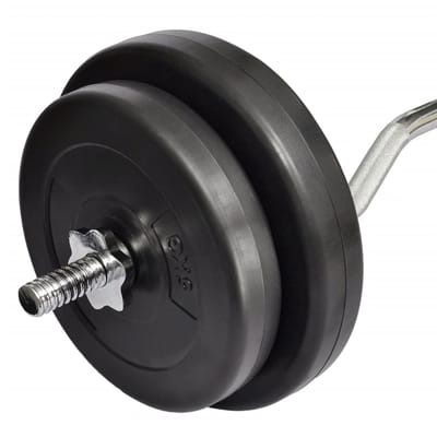 vidaXL - Halter - met - gewichten - 30 - kg
