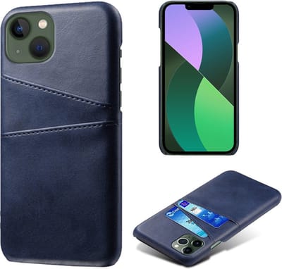 Coverup Hoesje - Geschikt voor iPhone 14 Plus Hoesje - Coverup Dual Card Back Cover - Blauw
