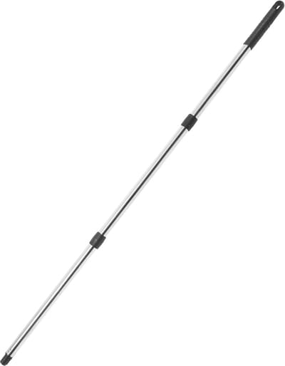 Moppensteel Vervanging - Steel voor Mop - Vloeren Schoonmaken - Verstelbaar Driedelig - 110 cm Lengte - Zwart