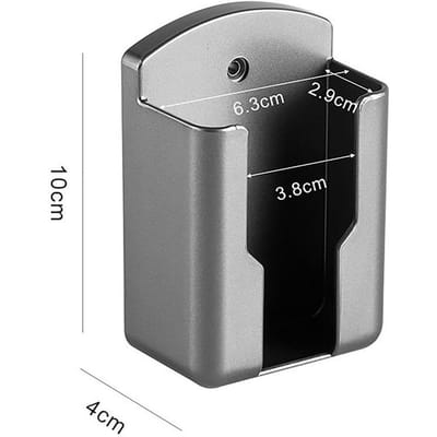 1 st. Afstandsbediening Houder Muur Gemonteerde Opbergdoos Cosmetische Badkamer Rek Plank Zelfklevende Thuis Mobiele Telefoon Stekker Case