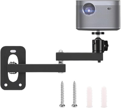 Projector Beugel - Plafond Muurbeugel - Thuisbioscoop Creëren - 360 Graden Draaibaar - 20-35 cm Verstelbaar - Metaal