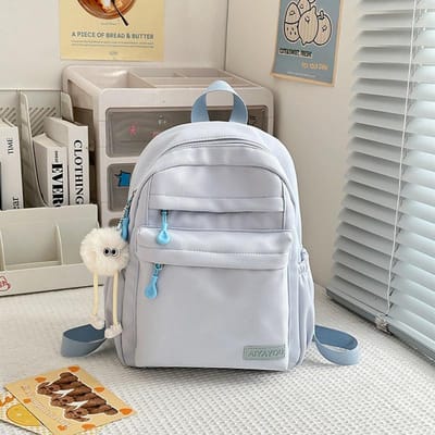 Lente Nieuwe Eenvoudige Effen Kleur Kleine Rugzak Basisschool Schooltas Middelbare School Pendelen Outdoor Reizen Rugzak
