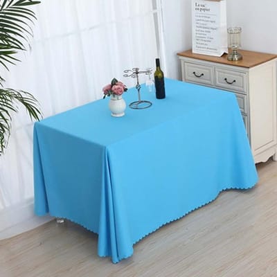 Tafelkleed Effen Kleur Rechthoekige Tafelkleden Bruiloft Elegant Conferentie Hotel Tafelkleed Tentoonstelling Evenement Banket Tafelkleed 120x120cm