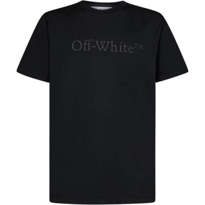 Off-white Bookish Laund Slim S/s Tee Zwart