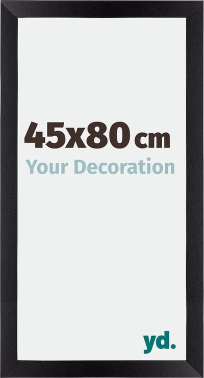Your Decoration - Fotolijst 45x80 cm - MDF - Zwart Mat - Mura