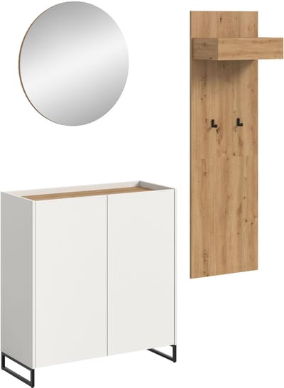 Drive garderobe opstelling D19 wit.