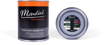 Mondial Zijdeglans Alkyd RAL7021 Zwartgrijs