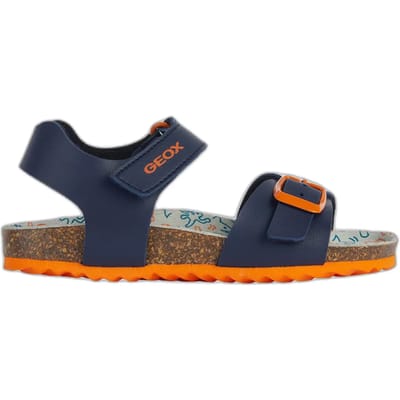 GEOX GHITA JONGENS Sandalen - MARINEBLAUW/DONKERORANJE - Maat 25