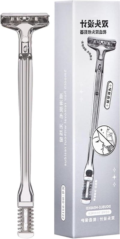 Neustrimmer Dames - Gezichtsverzorger - Persoonlijke Verzorging - Dubbele Kop - 12.5 cm - Wit