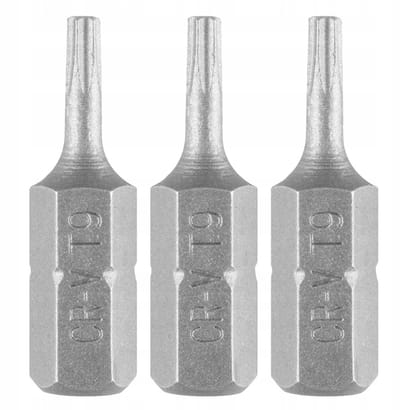 GRAPHITE Torx Biten T9 x 25 mm - Set van 3 stuks