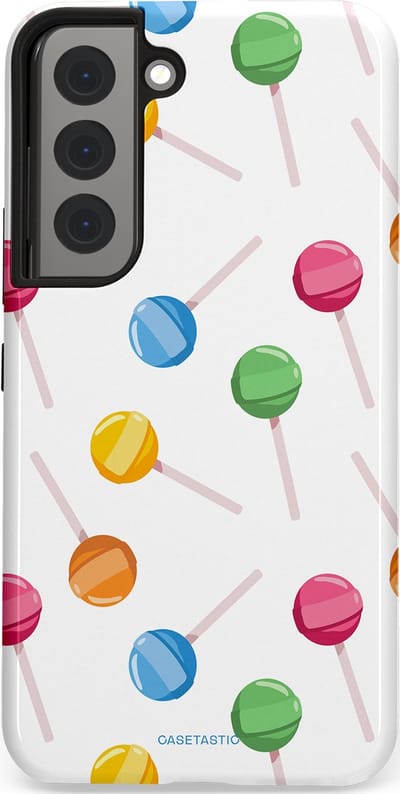 Casetastic Hoesje Geschikt voor Samsung S22 - Stijlvolle Beschermende Duo-layer Case - Lollybom