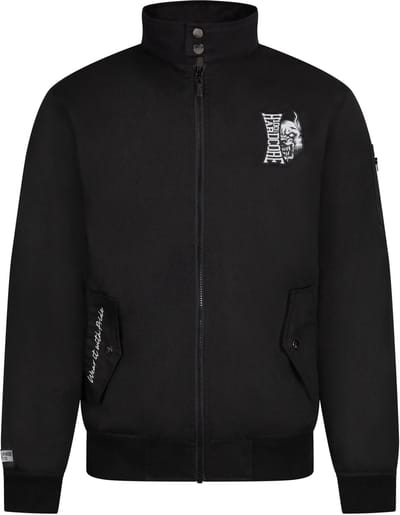 100% Hardcore Harrington Branded Rage Zwart - Maat: XL