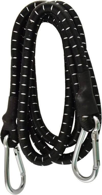 60 inch Elastisch Spanband met Karabijnhaak - Zware Kwaliteit Bungee Koord voor Vastzetten