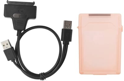- Adapterkabel - USB 2.0 - Hoge overdrachtssnelheid - Rood - HDD/SSD-adapterkabel - Geschikt voor 2,5 Inch HDD/SSD