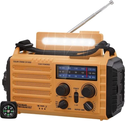 Thuys - Bouwradio met Accu - Noodradio - DAB - Oranje