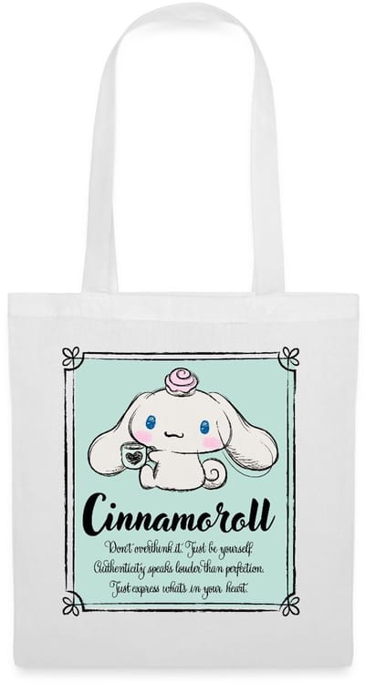 Cinnamoroll Don't Overthink It. Just Be Yourself Tas Van Stof Schoudertas