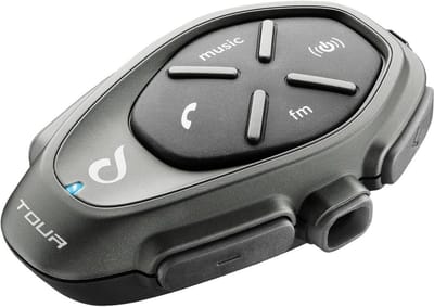 Bluetooth Motorintercom voor maximaal 4 Motorrijders - Waterdicht, 25 uur Autonomie, Snel Opladen