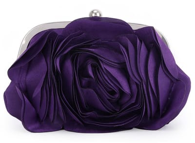Dailygoods - LHHMZ Vrouwen Elegante Rose Clutch Bag Bloemen Satijn Clutch Bloemen Avond Schoudertas Bruiloft Party Clutch