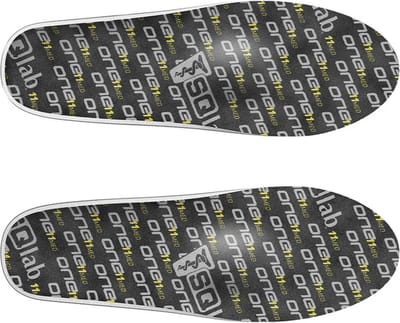 SQlab One11 Medium Inlegzolen - Maat 40 - Schoenzolen voor Sport - Geschikt voor Fietsen/Wielrennen - Extra Ondersteuning - Zwart/Geel