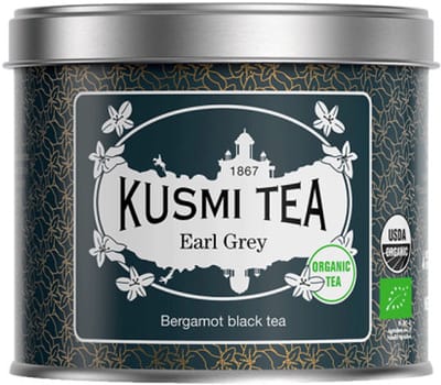 Biologische zwarte thee Kusmi Tea Earl Grey, 100 g (in metalen blik)