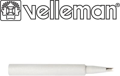 Velleman Reserve soldeerpunt 2 mm, beitelvormig, compatibel met Velleman soldeerstations EAN5410329215330 en EAN5410329319625, voor fijn en nauwkeurig soldeerwerk