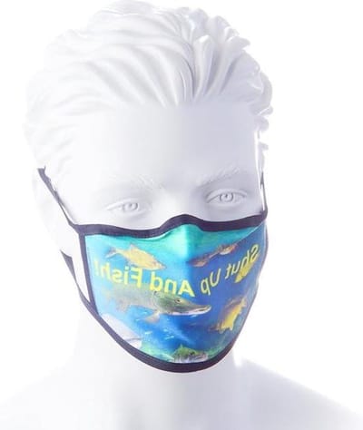 Mondkapje Shut Up And Fish - Vis Mondmasker - Bescherming Tegen Aerosol - Goed Ademend Polyester