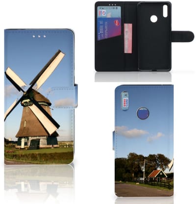 Book Case voor Huawei Y7 (2019) Flip Cover Molen