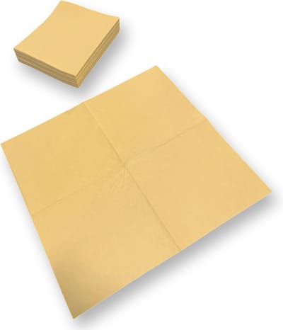 MAUS - kunstzeem geel 10 stuks - zonder gaatjes - 40x38cm. zemen