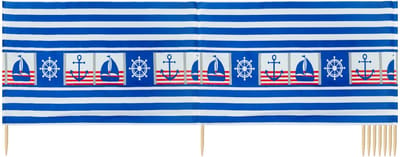 Garronda Strand Windscherm Met Stokken - Windscherm Strand – Windscherm – Camping – LA-EX-Wb-12m