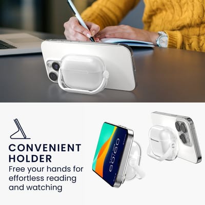 kwmobile transparante koptelefoonhoes voor Apple Airpods Pro 3 - Hoesje van TPU met veiligheidssluiting - transparant