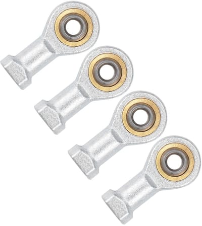Hinged lagers 4 stuks - 5mm boring met M5x0.8 vrouwelijke rechterdraad, visverbinding, carbon staal, duurzame kwaliteit