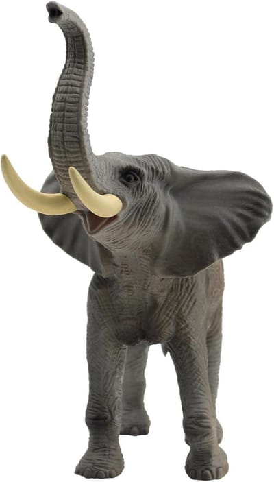 Bullyland 63685 – Speelfiguur Afrikaanse Olifant – ca. 21 x 10 x 18 cm – levensecht en detailrijk vormgegeven – ideaal als educatief speelfiguur, decoratie of klein cadeautje voor kinderen vanaf 3 jaar.