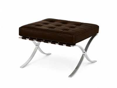 Malmo - Barcelona Chair Voetenbank - Hocker - Mokka Bruin