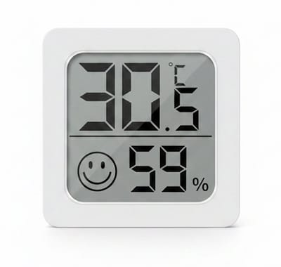 Digitale Thermometer & Hygrometer – Digitale Thermometer - Digitale Hygrometer - Temperatuur en Luchtvochtigheidsmeter met Display (Binnengebruik) - Weerstation - Luchtvochtigheidmeter - Merk: Maison Sauvageon