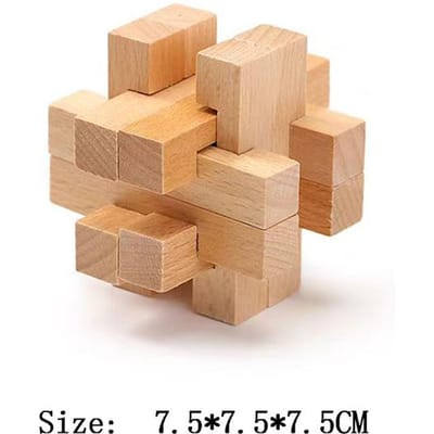 Houten Hersenkraker Lu Ban Puzzel 3D Ontgrendelen Intelligentie Spellen Voor Volwassenen En Kinderen Educatief Speelgoed Rompecabezas Madera