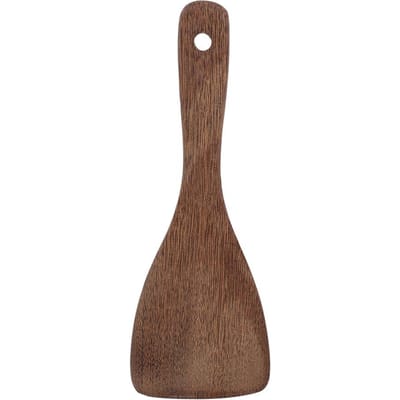 Keuken Kookgereedschap Schep Houten Spatel Gebakken Rijst Spatel Gereedschap (Halfrond) brown