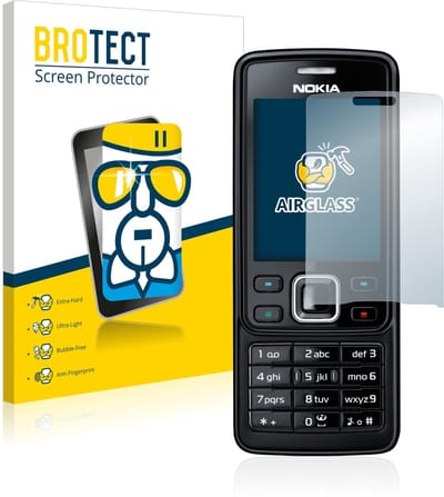 Screenprotector voor Nokia 6300 2007 Beschermglas transparant