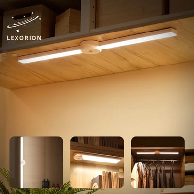 Lexorion FlexGlow - LED Kastverlichting - Dimbare - 72 LED - Oplaadbaar - Bewegingssensor - 180° Opvouwbaar - Koud/Warm Licht - Voor Keuken, Kast, Trap en Spiegel