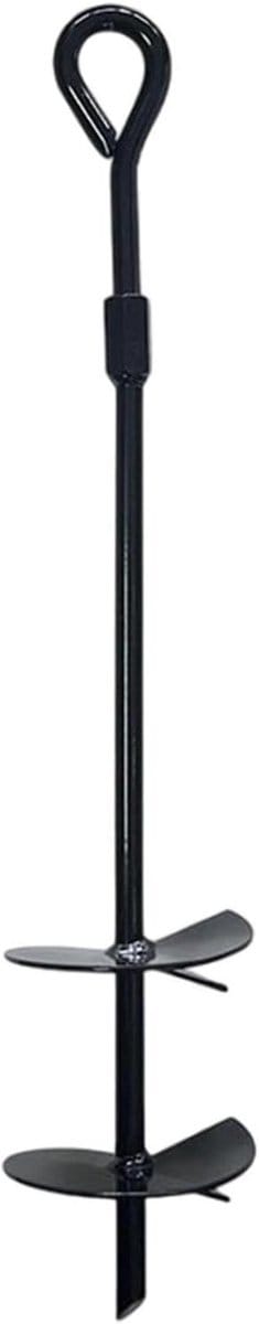 Grondpennen - Haringen - Buiten stabiliseren - Roestbestendig ijzer - 41 cm - Zwart