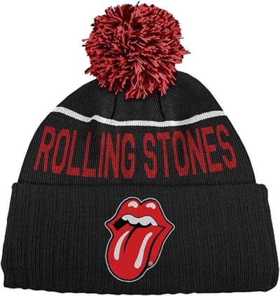 The Rolling Stones - Classic Tongue Beanie Muts - Zwart
