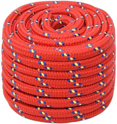 Ankerlijn Touw - Scheepstouw Polypropyleen - Boot Vastleggen - Weerbestendig Materiaal - 100 meter 20 mm - Rood