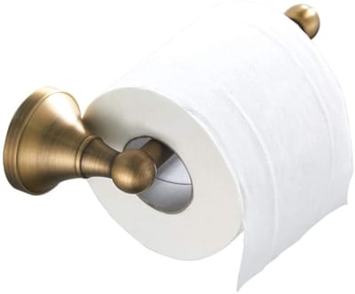 Dailygoody - Toiletrolhouder - Antiek Messing - Muur Gemonteerd - Geborsteld Brons - Badkamer Accessoire - Stijlvol en Praktisch