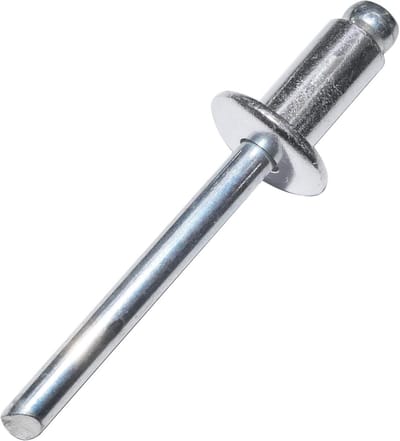 Blindklinknagels Set - Popnagels Aluminium Staal - Metaal Verbindingen Maken - Niet-Verwijderbaar Bevestigingselement - 50 stuks Ø6.4x12mm - Aluminium/Staal