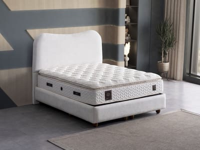 New Bed Orthopedisch Matras met 7-Zone Pocketvering, Memory Foam Extra Topper, Rugondersteuning, Ergonomisch Ontwerp voor Slaapkamerinnovatie 90 cm x 200 cm
